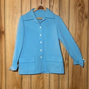 Vintage Baby Blue Blazer
